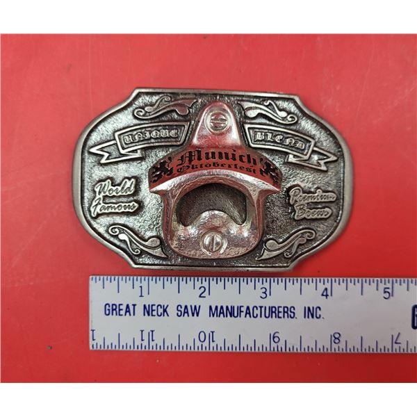 Metal Oktoberfest Bottle Opener Belt Buckle