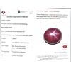 Image 1 : $7,030 Appraisal - 7.4 ct Cert. Red Star Ruby Gemstone