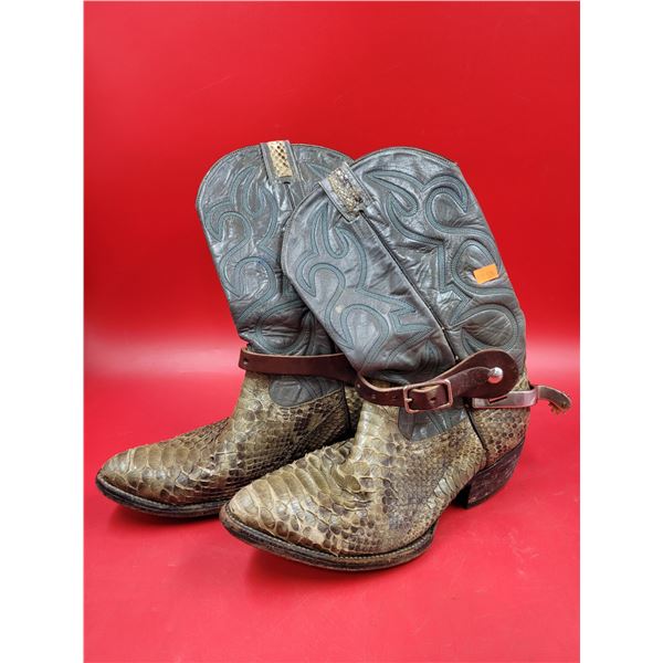 Coyote Joe Cowboy Boots Made in Mexico w/ Spurs