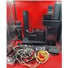 Image 1 : Electronics Lot w/ Speakers, Subwoofer, Assorted A/V Cords, & More