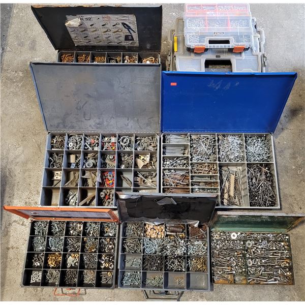 Assorted Hardware Lot w/ Nails, Screws, & More