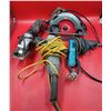 Image 1 : Power Tool Lot w/ Ridgid Circular Saw, Drywall Drill, Angle Grinder, & Saw