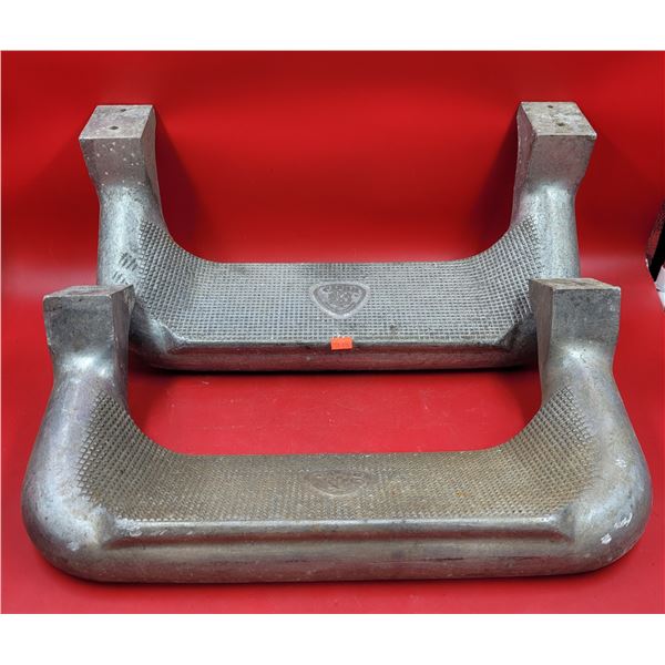 Pair of Cast Aluminum Truck Steps