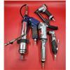Image 1 : Pneumatic Air Tool Lot w/ Nailer, Grease Gun, Ratchet, & Grinder