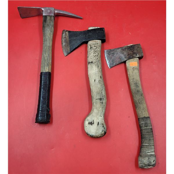 2 Hatchets & Pick Mattock