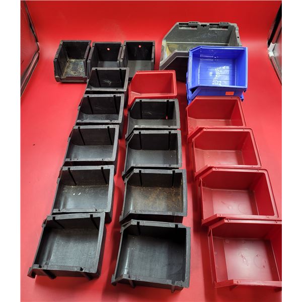 Lot of Small Storage Parts Bins