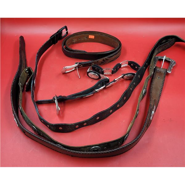 Lot of Assorted Leather Belts