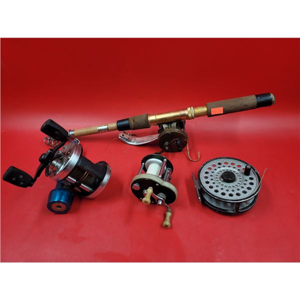 Collapsible Fishing Rod & 3 Reels