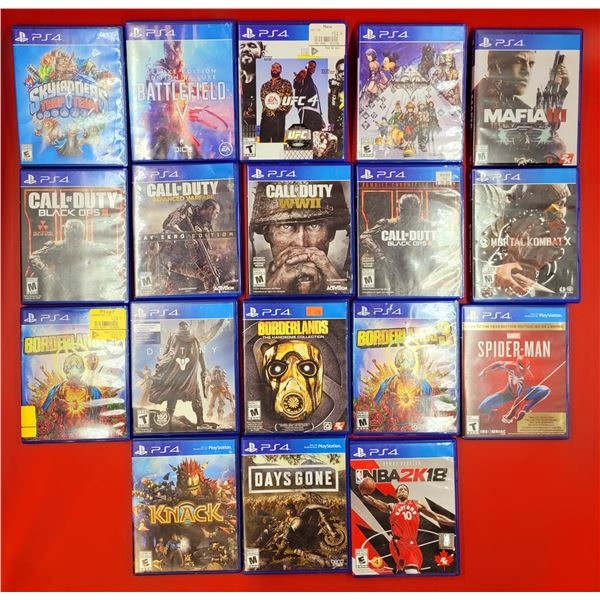 Lot of PlayStation 4 Video Games