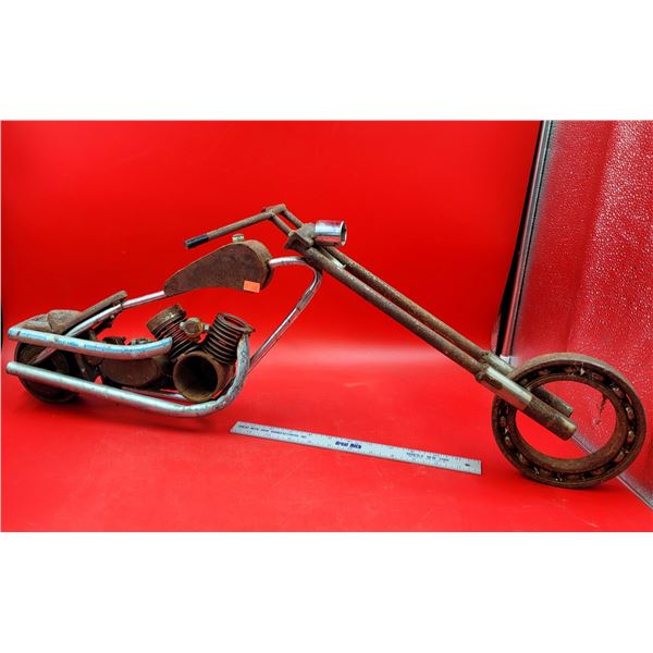 Handmade Metal Motorcycle Décor