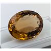 Image 3 : $4,961 Appraisal - 49.61 ct Cert. Madeira Citrine Gemstone