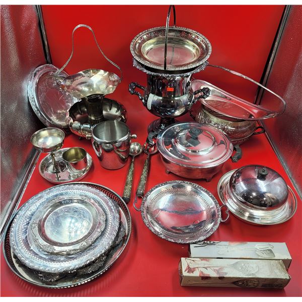 Lot of Silver Plated Serving Ware