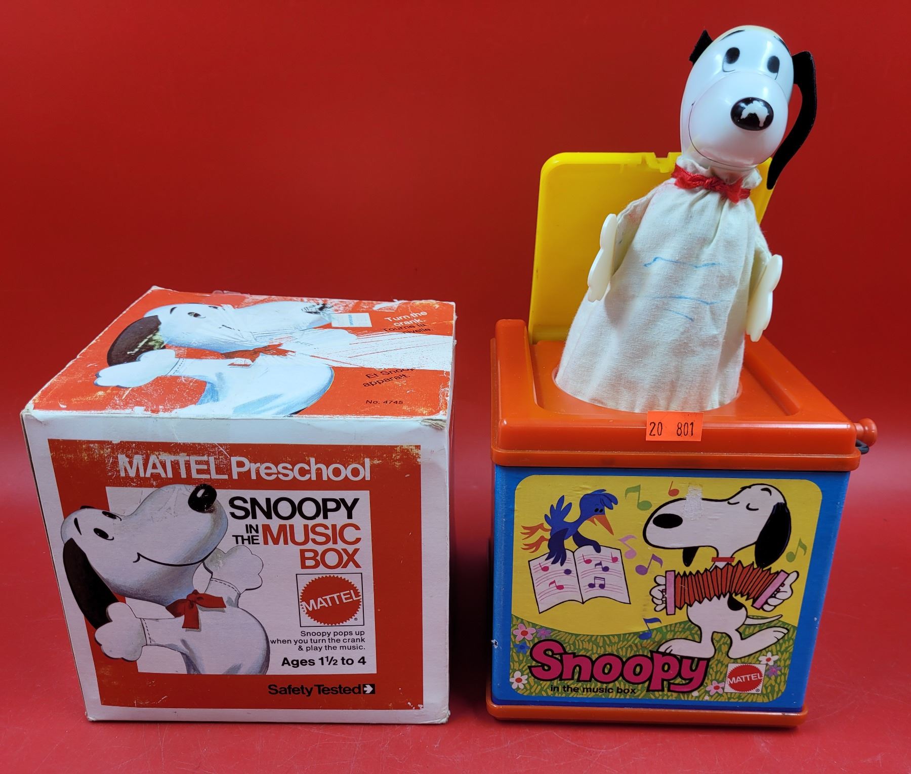 VTG Mattel Preschool Snoopy Music Box