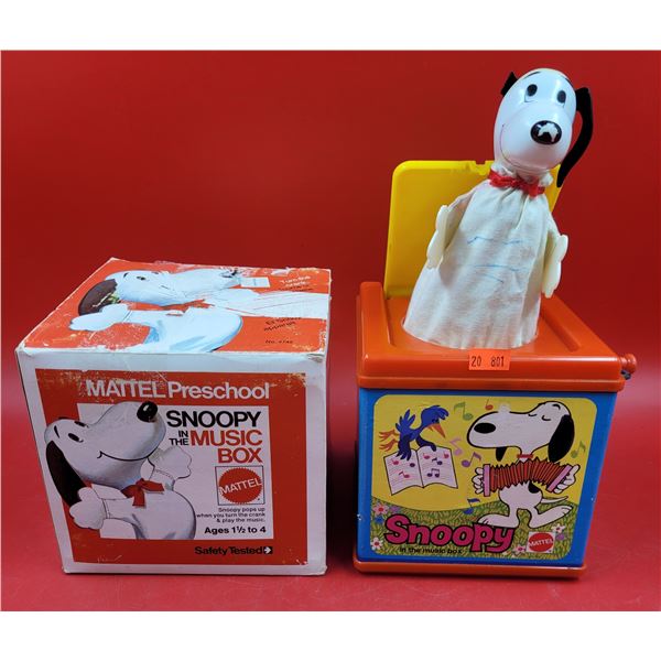 VTG Mattel Preschool Snoopy Music Box