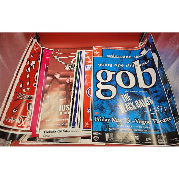 Lot of VTG Concert Posters