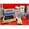 Image 1 : Miscellaneous Lot w/ LED Display, Homedics Vibration Massager, Pet Grooming Tool, & More