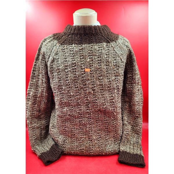 Brown Cable Knit Sweater