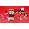Image 1 : Smalls Lot w/ Fossil Watch, Plastic Gems, Small Duck Figurine, & More