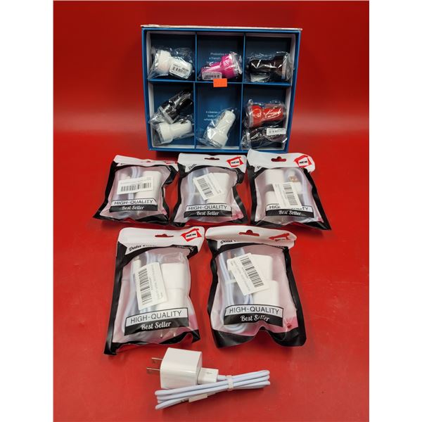 Lot of Car Chargers & Lightning Cable Chargers