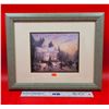 Image 1 : Framed "Victorian Christmas" Print by Thomas Kinkade