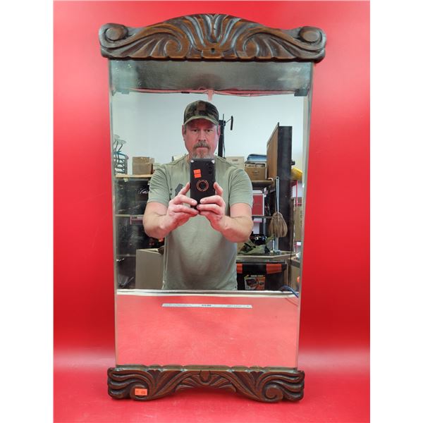 Carved Wooden Mirror