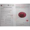 Image 1 : $6,200 Appraisal - 3.1 ct Cert. Red Ruby Gemstone