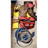 Image 1 : Miscellaneous Lot w/ Spools of Rope, Hoses, Backpack, & More