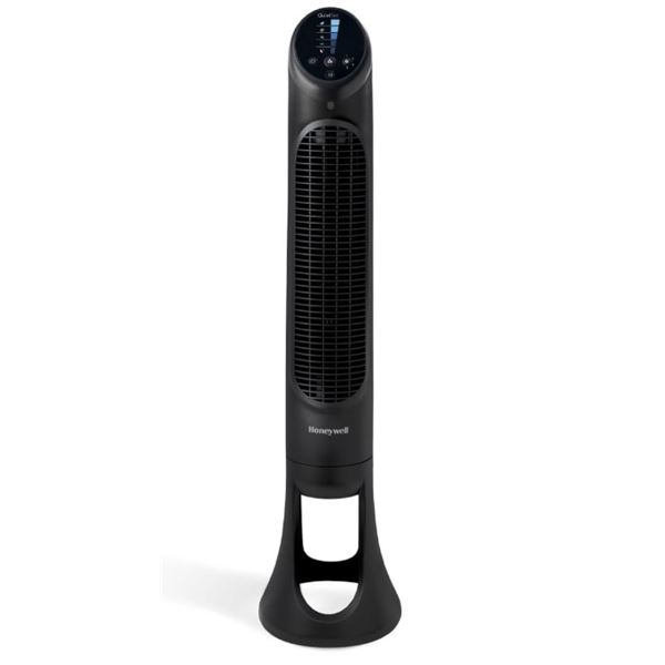 HONEYWELL QUIET SET 5 SPEED 40  OSCILLATING TOWER FAN - TESTED WORKING, RETAIL $217
