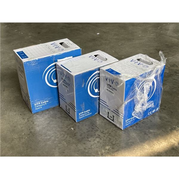 APPROX 900FT OF CAT 5E AND CAT 6 CABLE