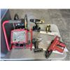 Image 2 : TOTE OF POWER TOOLS AND SHOP SUPPLIES,