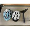 Image 1 : 2 BIKE HELMETS AND BIKE SEAT