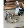 Image 1 : SINK FAUCET AND 2 PLUMBING HOSES
