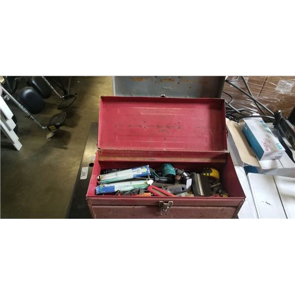 2 METAL TOOL BOXES WITH CONTENTS