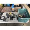 Image 1 : TOTE OF DEWALT POWER TOOLS AND HAND TOOLS