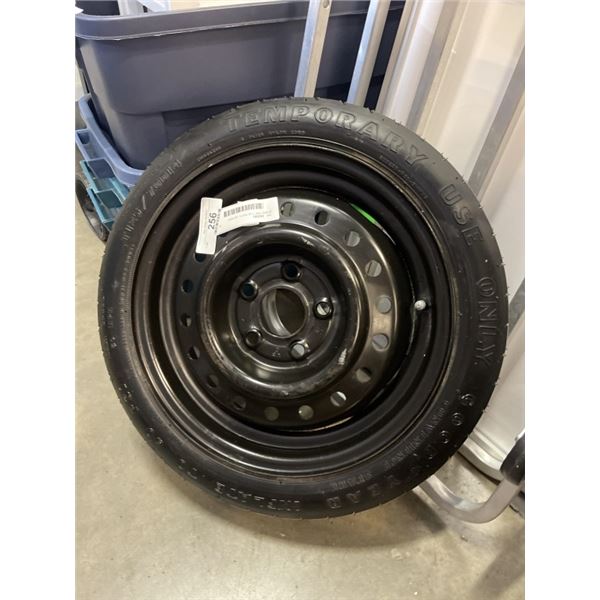 SPARE TIRE T125 70DI14 - AS NEW