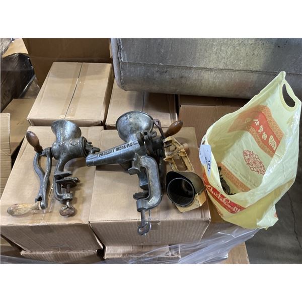 LOT OF ANTIQUE GRINDERS