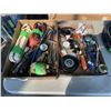 Image 2 : 2 TRAYS OF TOOLS, GUAGES, ETC AND ELECTRICAL WIRE