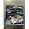 Image 2 : PLANO BOX WITH ASSORTED TOOLS AND AHRDWARE AND HEAVY DUTY LOAD STRAP