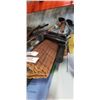 Image 1 : WOODEN SUN SHADE BLIND, CANES, SHOVEL, SKATEBOARD ETC
