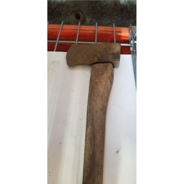 LONG WOOD HANDLED AXE
