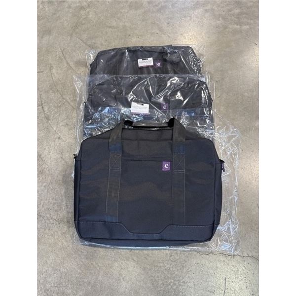 3 BRAND NEW BLACK EXECUTIVE BRIEFCASES, SHOULDER STRAP INCLUDED, RETAIL $49 EACH