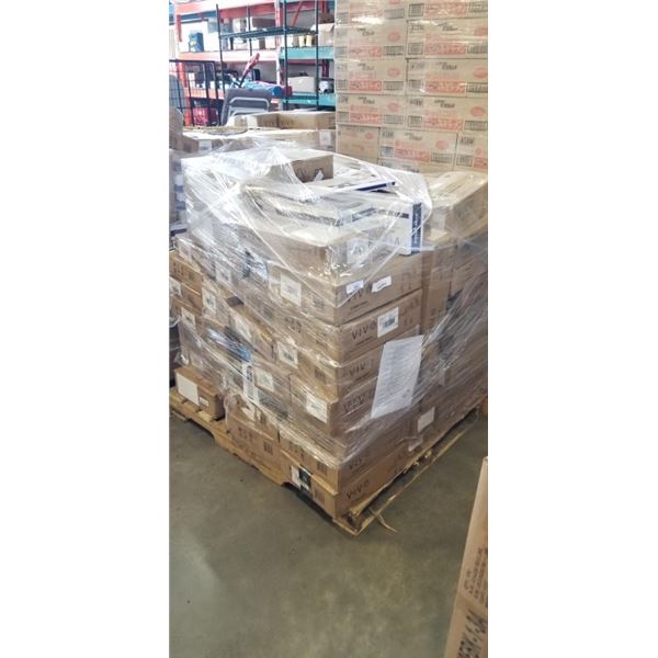 PALLET OF ASSORTED VIVO MONITOR MOUNTS, PNEUMATIC AND FIXED, STANDS, ACCESSORIES AND MORE