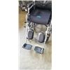 Image 2 : FOLDING WHEELCHAIR WITH GEL SEAT CUSHION AND LEG ATTACHMENTS