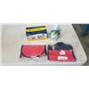 Image 1 : EXCELL TAPE DISPENSER, SHRINK WRAP HOLDERS, AND 2 NEW STORAGE BAGS