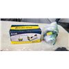 Image 3 : EXCELL TAPE DISPENSER, SHRINK WRAP HOLDERS, AND 2 NEW STORAGE BAGS