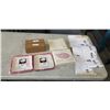 Image 1 : NEW FLANNEL BABY WIPES, 2 PACKS OF 15, 4 NEW SETS OF 4 BABY BURP BIBS, AND 5 NEW MARIO KIDS GROWTH C