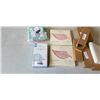 Image 2 : ASSORTED NEW BABY AND TODDLER ITEMS, GROWTH CHARTS, BURB BIBS, NASAL ASPIRATOR ETC