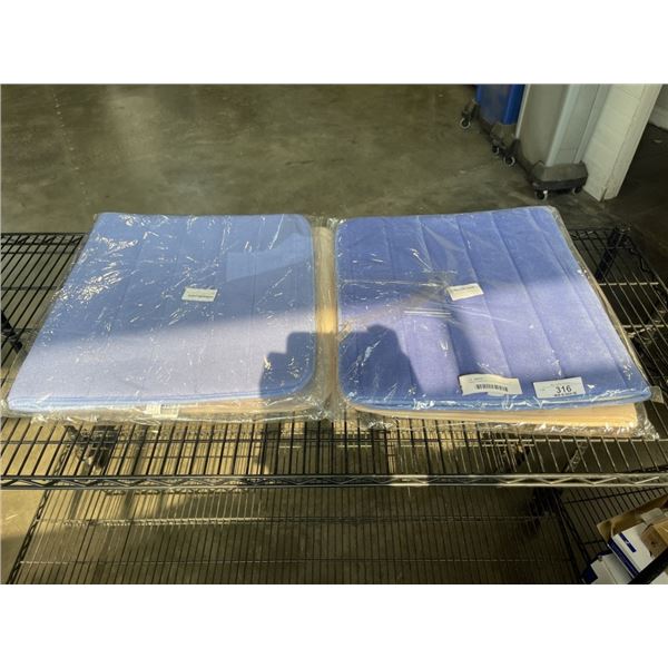 4 NEW FOAM SOFT CUSHION BATH MATTS 19.7 X 31.5 INCH