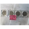 Image 1 : 4 CANADIAN CENTENNIAL DOLLARS 1970 MANITOBA, 1971 BC, 1973 PEI, AND 1974 WINNIPEG