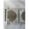 Image 4 : 4 CANADIAN CENTENNIAL DOLLARS 1970 MANITOBA, 1971 BC, 1973 PEI, AND 1974 WINNIPEG